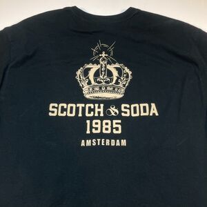 #018 - Scotch & Soda Amsterdam Designer TEE T SHIRT Sz Mens L Black